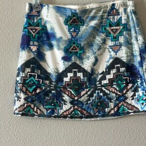 Azteca style mini skirt